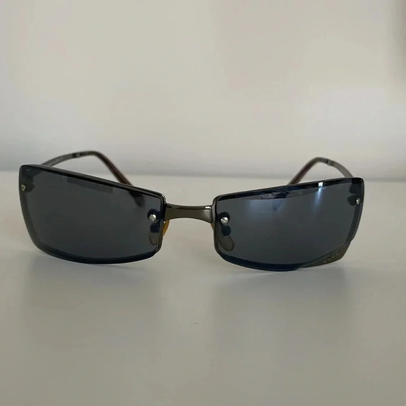 Gucci vintage  retro frameless sunglasses - Picture 4 of 14